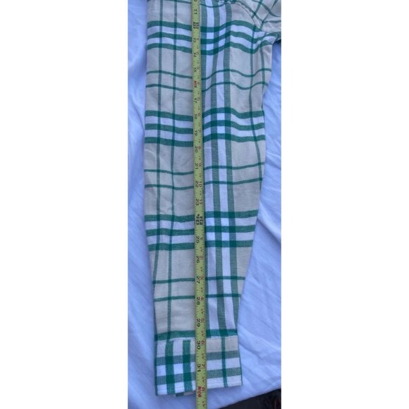 Vintage Surf Club Flannel Men’s Long Sleeve Green Cream PARI Shirt Sz XS NWT - Picture 5 of 16